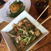 udon noodles & squash at The Cafe in Key West