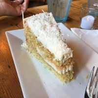 Vegan coconut cake at The Cafe in Key West