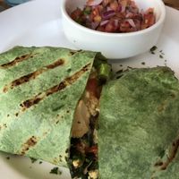 Vegan tofu scramble wrap.  at The Cafe in Key West
