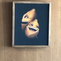 Local art adorns the walls at The Cafe at The Cafe in Key West