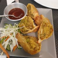 Vegan Samosa at 7 Hills Indian Restaurant in Lagos