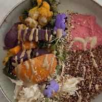 roasted veggie bowl  at Black and White Coffee Shop in Lagos