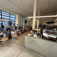 Crisp interior   at Black and White Coffee Shop in Lagos