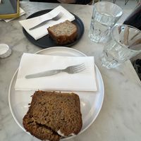Banana bread & carrot cake   at Black and White Coffee Shop in Lagos