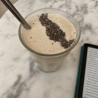 smoothie with banana and peanut butter   at Black and White Coffee Shop in Lagos
