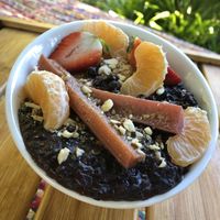 Black rice porridge at Bamboo Buddha in Holgate