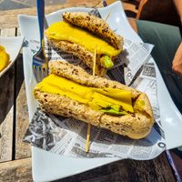 Veggie sandwich with vegan cheese at Uga - Uga in Fuerteventura