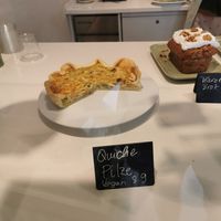 Quiche with vegan cheese at KAP FRIDA in Berlin