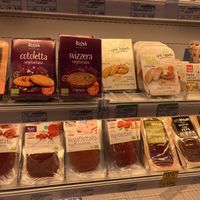 Many vegan “meats"  at Il Trifoglio in Lucca