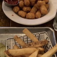 Fries and tater tots  at The Long Acre in New York City