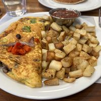 Vegan power omelette   at Turning Point in Media
