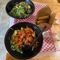 Sesame bowl, vegetarian Ramen, spring rolls  at Gung Ho in Tulsa