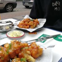 Cauliflower Tofu combo with rice at Kkokki Vegan House in Hamburg