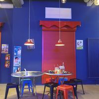 Tables at Kkokki Vegan House in Hamburg