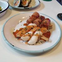 Yummy skewers at Kkokki Vegan House in Hamburg