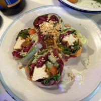 "Spring rolls" with tofu  at Kkokki Vegan House in Hamburg