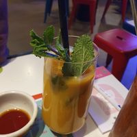 Mango Lassi at Kkokki Vegan House in Hamburg