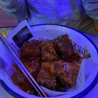The Korean chicken (tofu)  at Kkokki Vegan House in Hamburg