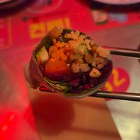 Veggie roll witk vleisch at Kkokki Vegan House in Hamburg