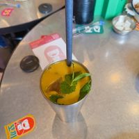 Mango lassi at Kkokki Vegan House in Hamburg