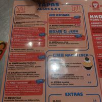 Menu at Kkokki Vegan House in Hamburg