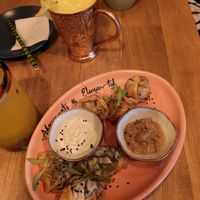 Gyozas fungy at Elemental in Marinilla