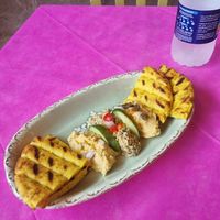 3 dips and pitta at The Old Village in Kefalonia