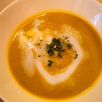 Foto del primer plato del menú (puré) at Organic Ume in Barcelona