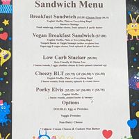 sandwich menu at Cravings PDX in Portland