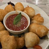 Fried dough balls at Pizzamisù in Nottingham