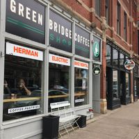 Exterior April 2024 at Green Bridge Coffee Shop in Stillwater