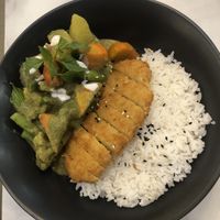 Rice curry katsu  at Plant Based in 