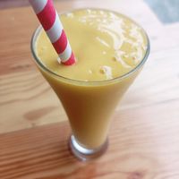 Mango Shake at The Healthy Kitchen in Manali
