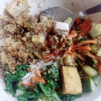 Quinoa Tofu Bowl at The Healthy Kitchen in Manali