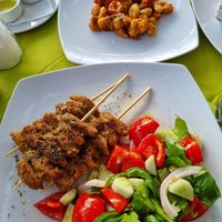 Vegan Souvlaki and Giant Beans at Edesma Taverna in Corfu