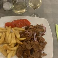 vegan gyros  at Edesma Taverna in Corfu