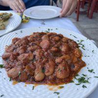 Giant beans   at Nostos in Skopelos