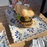 Seitan roll with aubergine   at Humus Vegan Tenerife in Tenerife