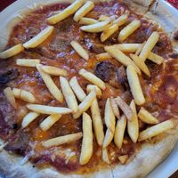 didnt like this pizza at Humus Vegan Tenerife in Tenerife