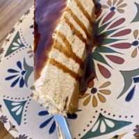 Cheesecake banane-caramel.  at Humus Vegan Tenerife in Tenerife