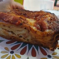 Lasagña at Humus Vegan Tenerife in Tenerife