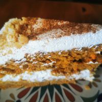 Carrot cake. Verry good! at Humus Vegan Tenerife in Tenerife