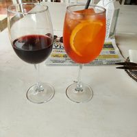 Vegan wine and Spritz at Humus Vegan Tenerife in Tenerife