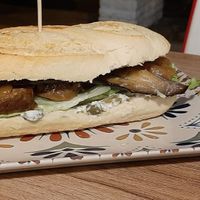 Seitan Baguette at Humus Vegan Tenerife in Tenerife