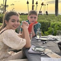 Beautiful dining   at Brown's Beach House in Kohala Coast