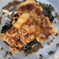 Tofu tempuraa  at Brown's Beach House in Kohala Coast