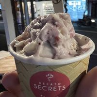 Berry swirl oat milk gelato    at Gelato Secrets in Sanur