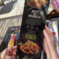 Vegan menu  at Happy Friends in Rhodes