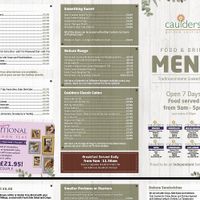 Menu  at Caulders Garden Centres in Cumbernauld