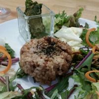 fermented rice lunch set at Raw8 Cafe in Osaka
